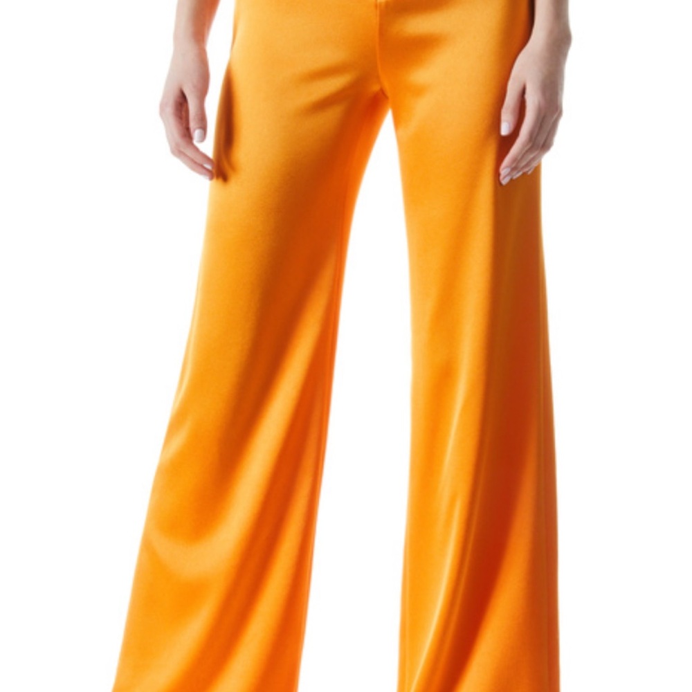 Alice + Olivia Orange Wide Leg Jumpsuit
